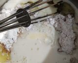 A picture of step 2 of Valentine's Day Cadbury Cake.