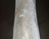 A picture of step 6 of Chocolate Kaju Swiss Roll.
