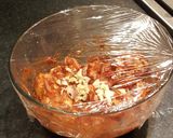 A picture of step 2 of Almost Jerk Chicken without the coconut.