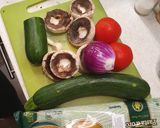 Színpompás zöldséges spagetti recept fázis 1 fotója