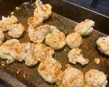 A picture of step 2 of Harissa spiced cauliflower with lemon and mint chicken and lentils.