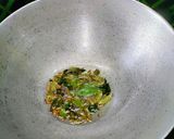A picture of step 2 of Rava/ Semolina Upma with Winter Veggie and Chutney.