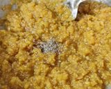 A picture of step 9 of Moong Dal Halwa.