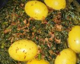 Foto langkah ke 3 dari resep Gule daun singkong mix telor bumbu bamboe.
