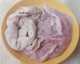 Hình bước làm 1 của món DỒI huyết miền Bắc