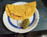 A picture of step 5 of Gram Flour and vegetables Chilla.