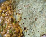 A picture of step 3 of Panner mutter masala.