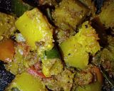 A picture of step 10 of Pumpkin curry.