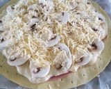 Une image de l'étape 5 de Feuilleté jambon champignons.