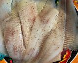 A picture of step 1 of Jamaican brown stew fish.