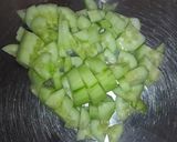 A picture of step 1 of Cucumber Dhirde.