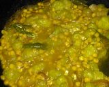 A picture of step 2 of Ridge gourd sabji.