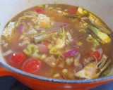 Foto del paso 3 de la receta: Arroz caldoso de verduras con caldo de sobras de pavo asado