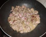 A picture of step 2 of Matoke beef #jikonichallenge.