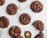 Gambar langkah 8 resipi Fudgy Brownie Crinkle Cookies.