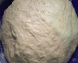 A picture of step 2 of Turkish flat bread.