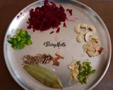 A picture of step 2 of Beetroot Rice.