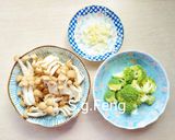 白醬菇菇蛤蜊彩虹麵的食譜步驟2照片
