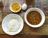 [半熟蛋熔岩肉醬飯]親子料理 簡易家常菜的食譜步驟3照片
