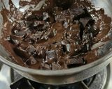 A picture of step 2 of Chocolate Walnut fudge.