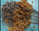 A picture of step 3 of Eggless Coconut Flour Choco chip cookies.