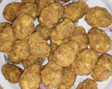 A picture of step 5 of Yam balls.