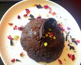 A picture of step 5 of Chocolate Halwa/Sheera.