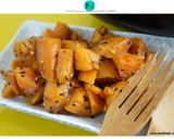 “金黃芝麻地瓜”電鍋料理小資女健康小點心的食譜步驟7照片
