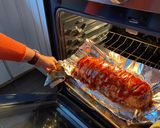 A picture of step 7 of Pioneer woman meatloaf.