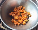 A picture of step 5 of Yam fry | senaikizhangu poriyal.