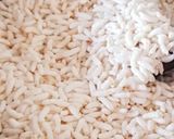 A picture of step 1 of Mamra chikki.