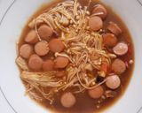 Foto langkah ke 7 dari resep Tumis Jamur Enoki Saus Barbeque.