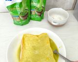 Foto langkah ke 3 dari resep Matcha Lava Toast.