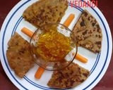 A picture of step 3 of Sprouts paratha.