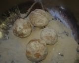 A picture of step 2 of Yam balls.