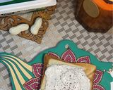 صورة لخطوة 3 من وصفة خلطة اللبنة الكريمية بالزعتر