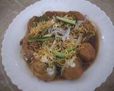 A picture of step 7 of Khatty laddu.