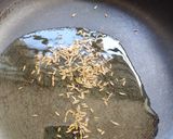 A picture of step 1 of Tuvar Totha (Gujarati Spicy Split Pigeon Pea Mash).