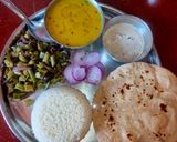 A picture of step 4 of Veg Thali.