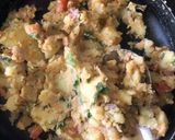 A picture of step 1 of Elephant Yam stuffed Chillipakoda.