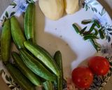 A picture of step 1 of Ghar ki Assamese Vegetable Thaali.