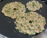 A picture of step 2 of Leftover moong dal rice thalipeeth.