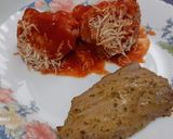 Foto del paso 5 de la receta: Solomillo a la mostaza y coliflor con tomate gratinada. Airfryer