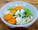 Hình bước làm 2 của món Canh nấm bào ngư đậu hũ chay