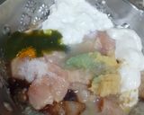 A picture of step 1 of Chicken Kosha Masalah.