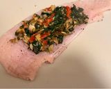 Gombás-spenótos-paradicsomos csirkemell sütőben, barna rizzsel recept fázis 5 fotója