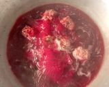 รูปขั้นตอนการทำที่ 2 ของ แกงจืดบีทรูท Red Velvet Egg Tofu Soup 🍲 #beetroot