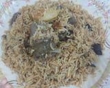 A picture of step 6 of Mutton pulav.
