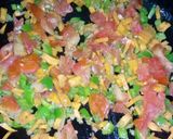 A picture of step 2 of Cheesey egg noodles.