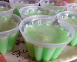 Foto langkah ke 3 dari resep Puding Santan Sirup Melon.